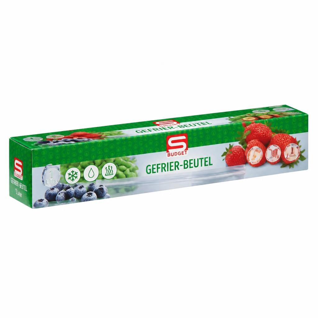 Gefrierbeutel 1 L, 100 Stück; 3 L, 75 Stück; 6 L, 41 Stück S-Budget Angebot bei Interspar