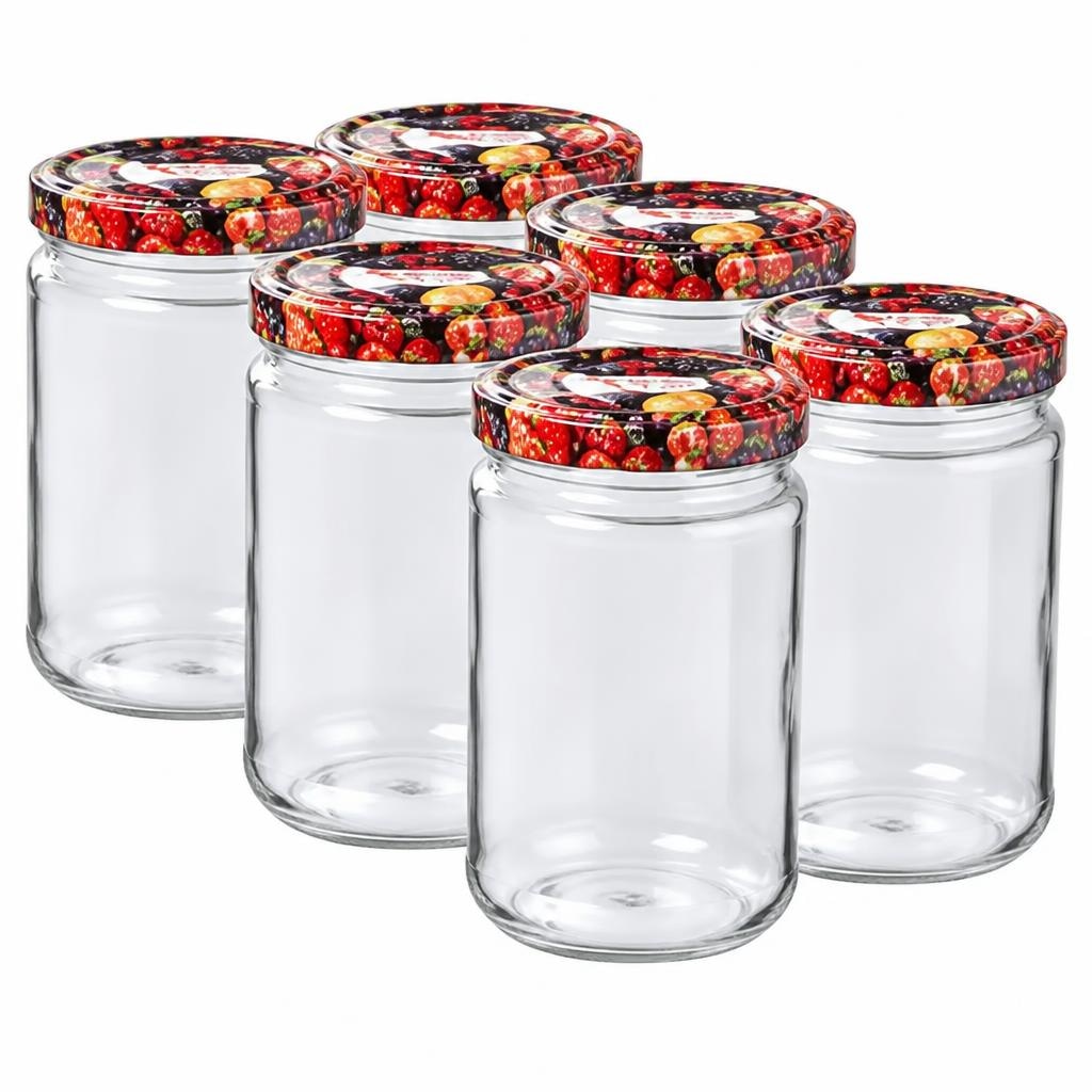 Einkochgläser mit Obstdekordeckel 6er-Packung, 720 ml SIMPEX BASIC Angebot bei Maximarkt