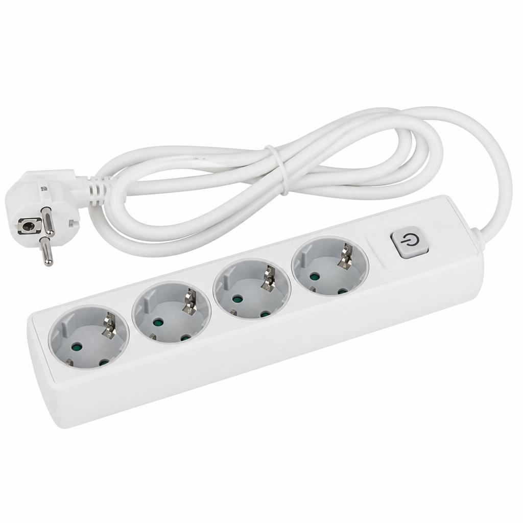Universal-Steckdosen 4-fach Schuko-Steckdosenleiste Angebot bei Norma