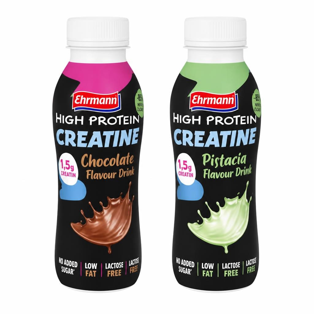 Ehrmann High Protein Creatin Drink Chocolate oder Pistacia 330 ml Angebot bei Eurospar