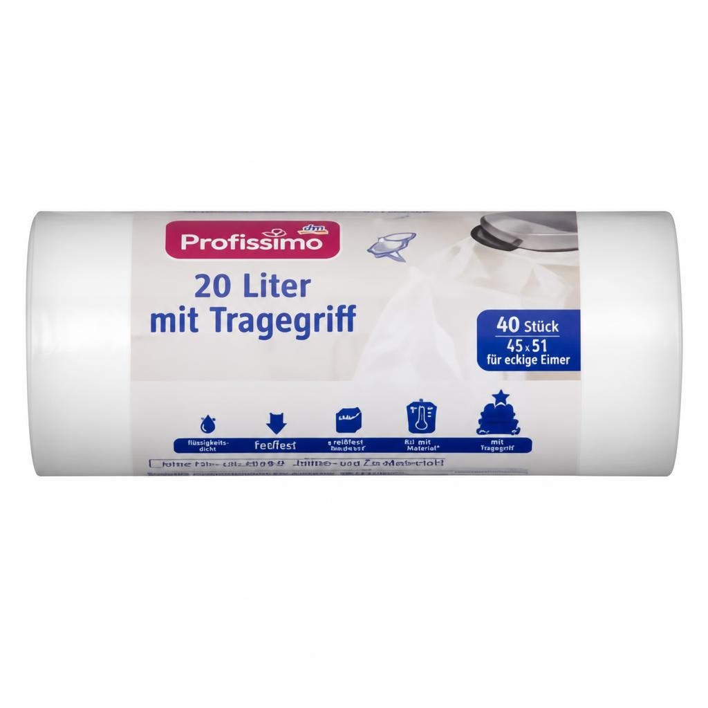 Profissimo Müllbeutel mit Tragegriff 20 l, 40 Stk. Angebot bei Dm