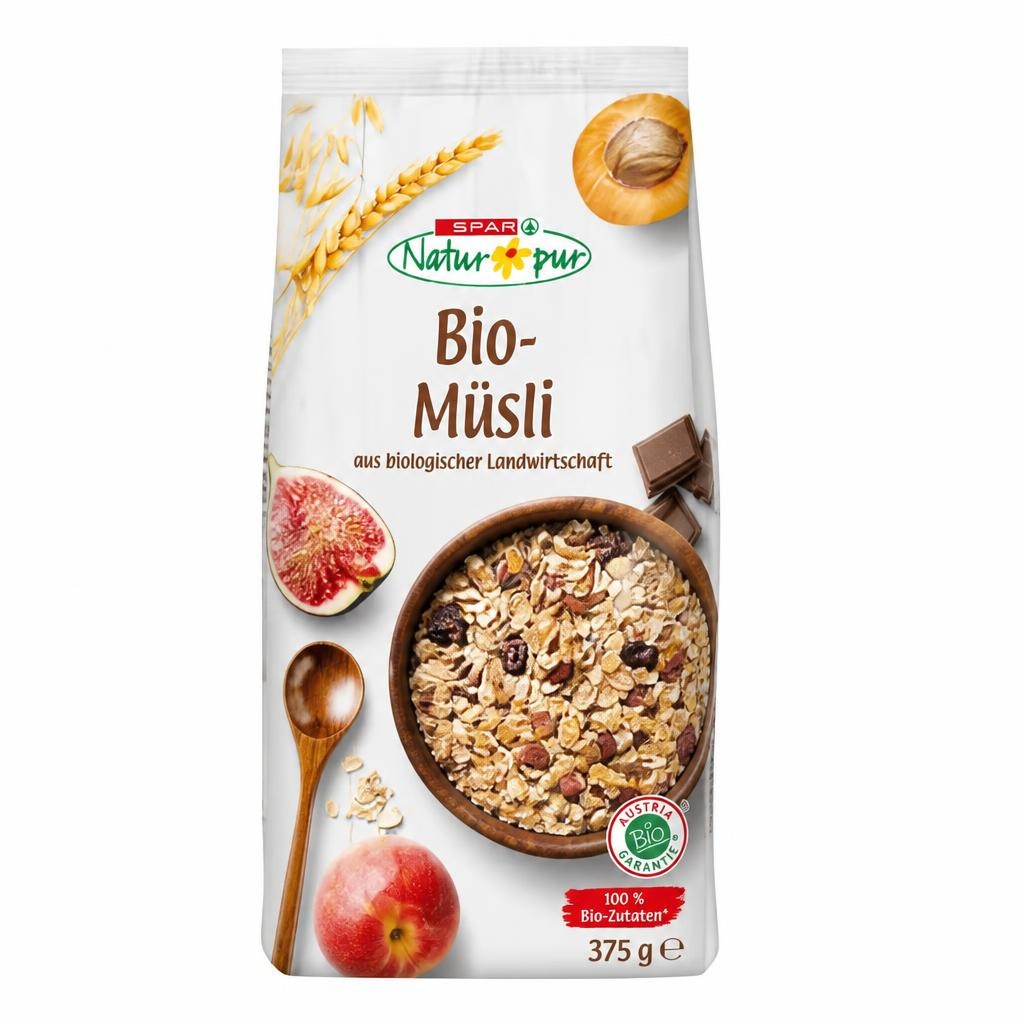 Bio-Müsli 375-500 g SPAR Natur pur Angebot bei Spar