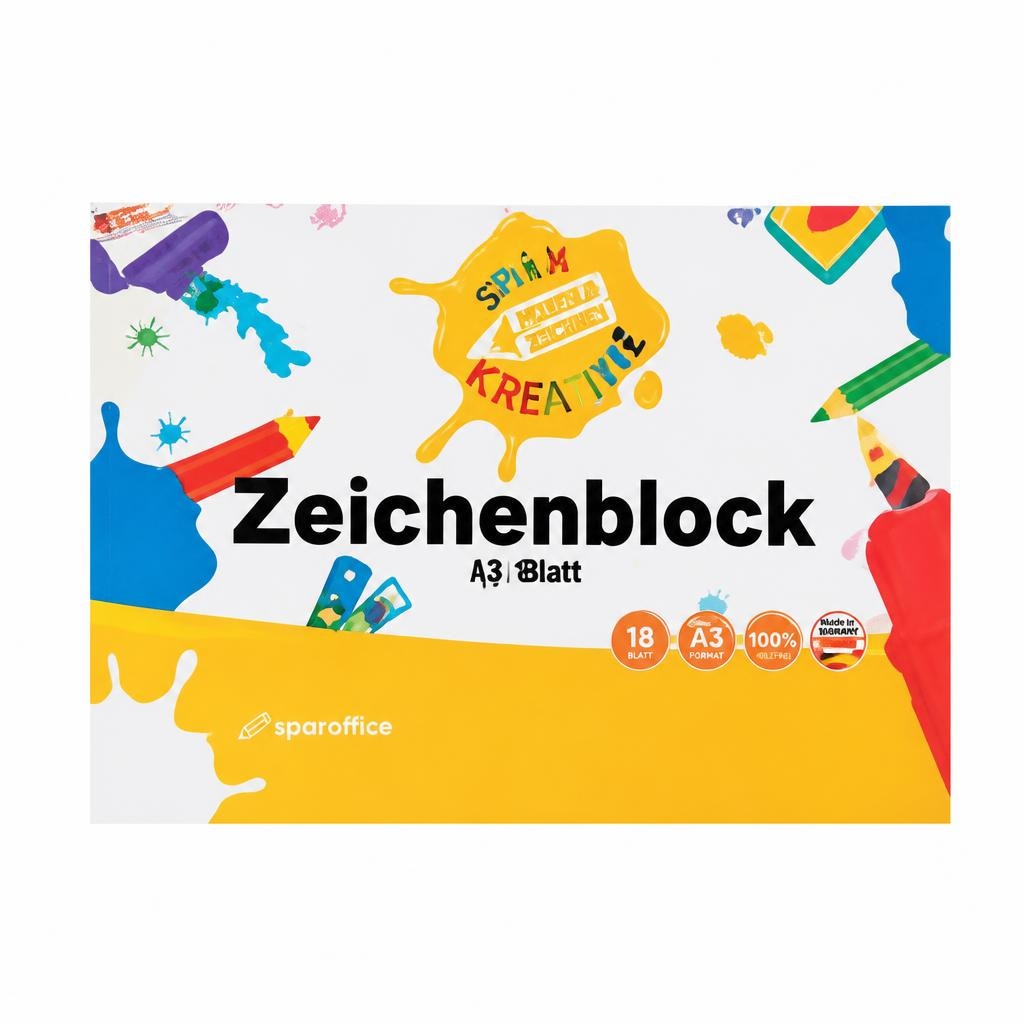 Zeichenblock A4, 18 Blatt Angebot bei Maximarkt