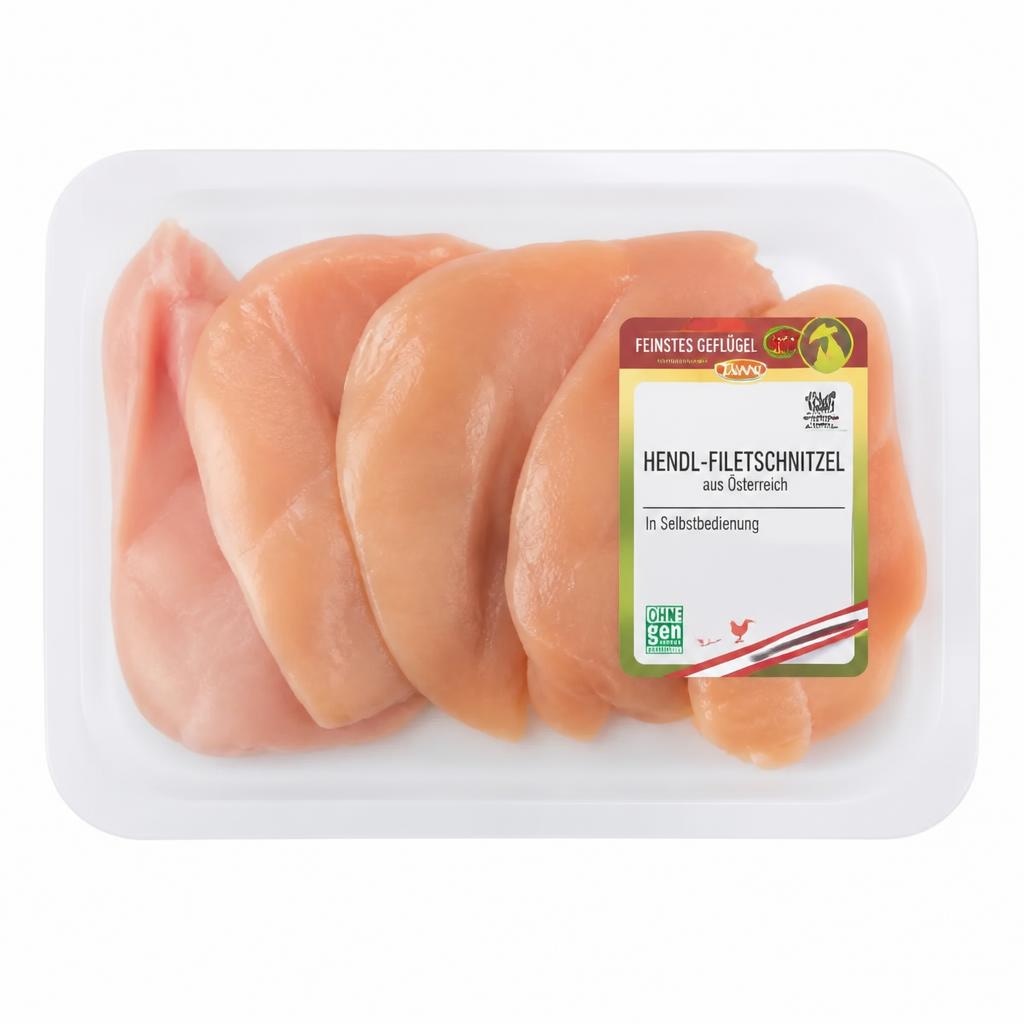 Hendl-Filetschnitzel aus Österreich 480-g-Packung Angebot bei Interspar