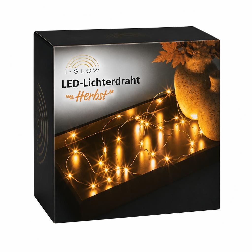 I-GLOW LED-Lichterdraht Herbst ca. 1,9 m Angebot bei Norma