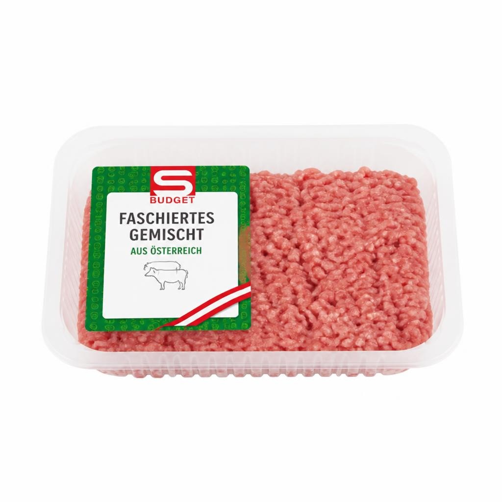 Faschiertes gemischt aus Österreich 700-g-Packung S-Budget Angebot bei Interspar