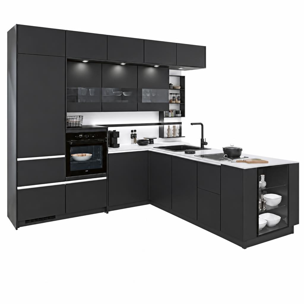 Vertico Eckküche ca. 303 x 265 cm Angebot bei Möbelix
