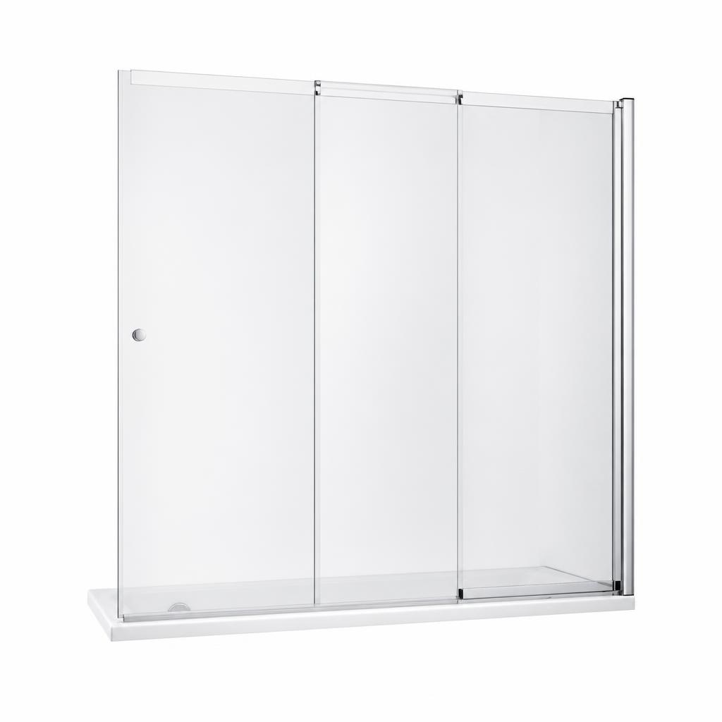 Badewannen Schiebetür Schiebe-Schwenk-Element 100 x 140 cm Angebot bei Bauhaus