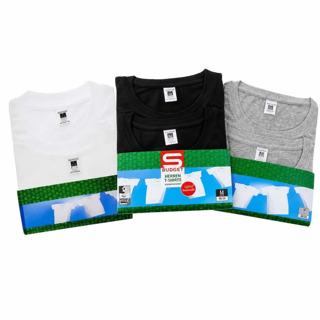 Erwachsenen-T-Shirt je 2er-Packung S-Budget Angebot bei Interspar