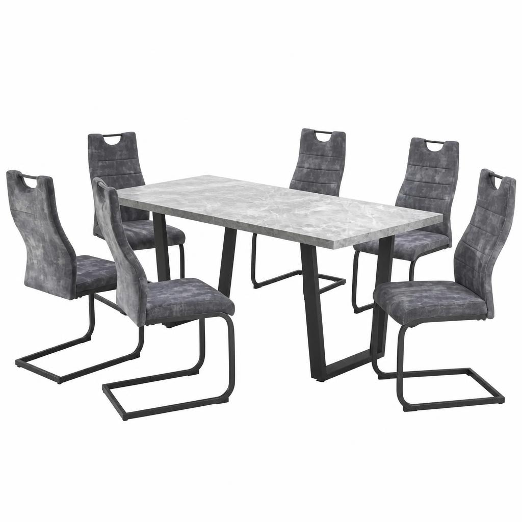 Tischgruppe 7-teilig Angebot bei Möbelix