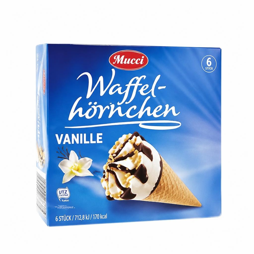 Mucci Waffelhörnchen 6 x 120 ml Angebot bei Hofer