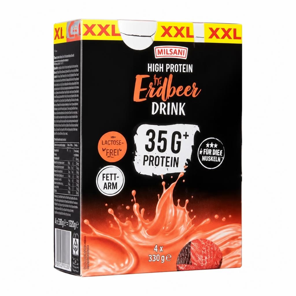 XXL High Protein Drink 4 x 330 ml Milsani Angebot bei Hofer