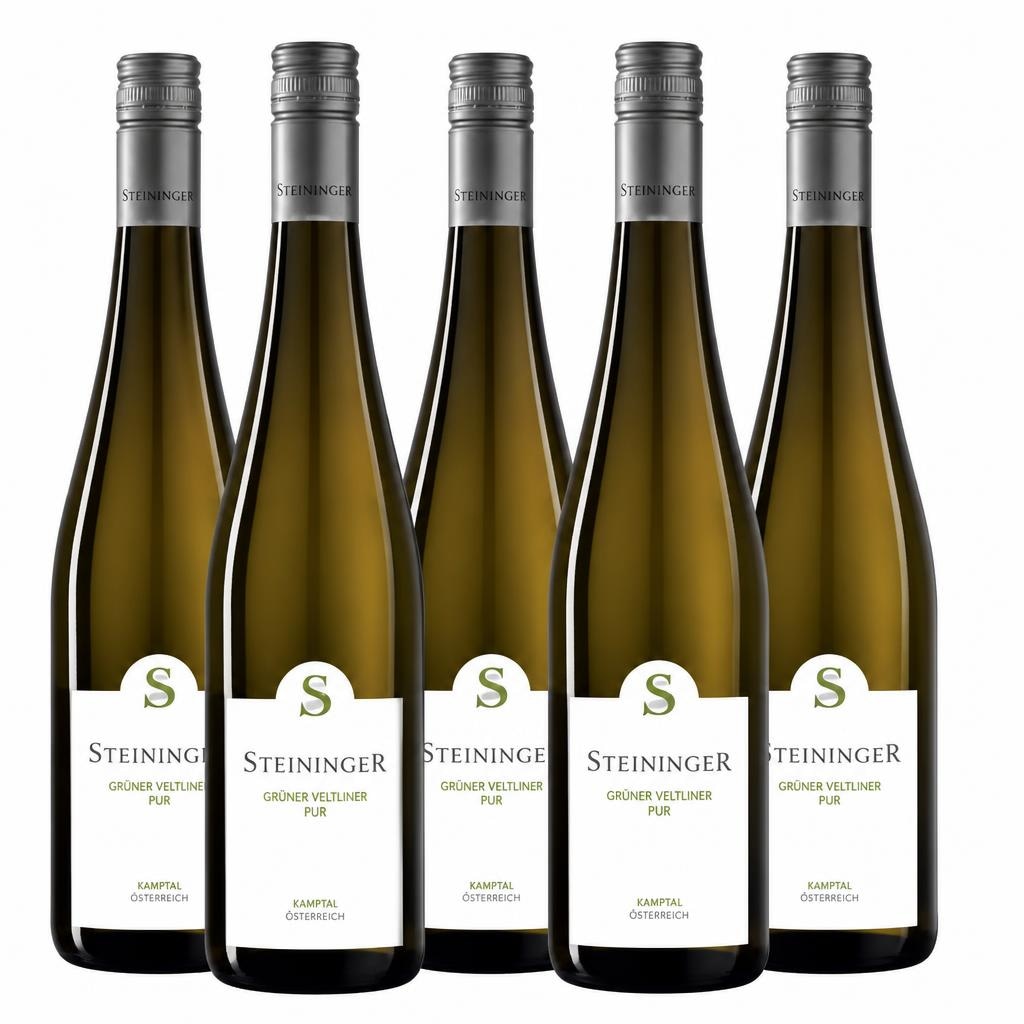 Steininger Grüner Veltliner PUR 0,75 Liter im 6er-Karton je Flasche Angebot bei Maximarkt
