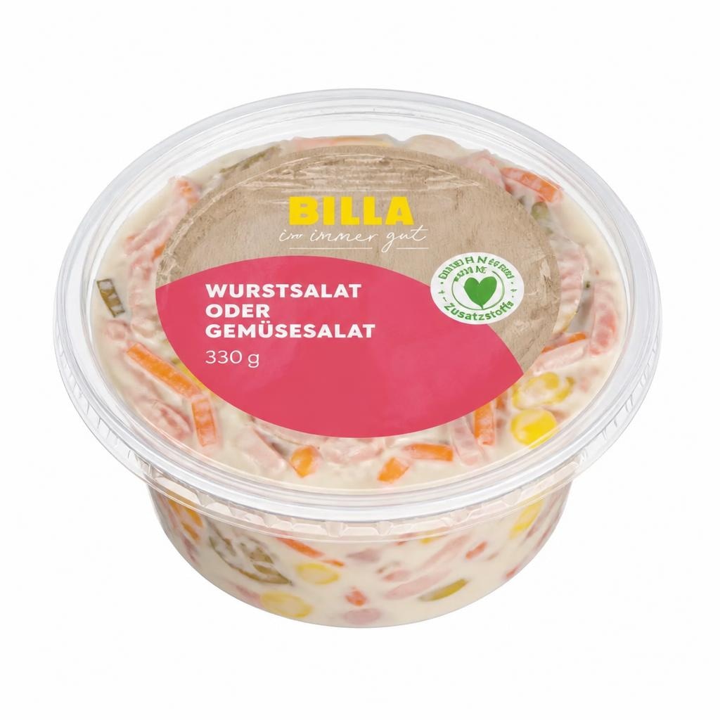 Wurstsalat oder Gemüsesalat 330 g BILLA immer gut Angebot bei Billa