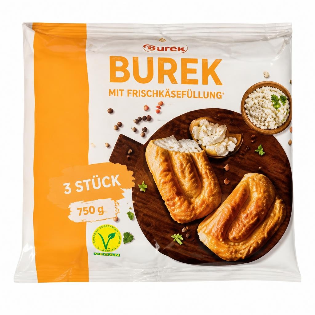 Burek mit Frischkäsefüllung 3 Stück, 750 g Angebot bei Penny