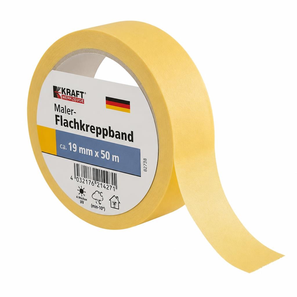Maler-Flachkreppband 3er-Set, ca. 19 mm x 50 m und 38 mm x 50 m und 50 mm x 50 m 3M Angebot bei Norma