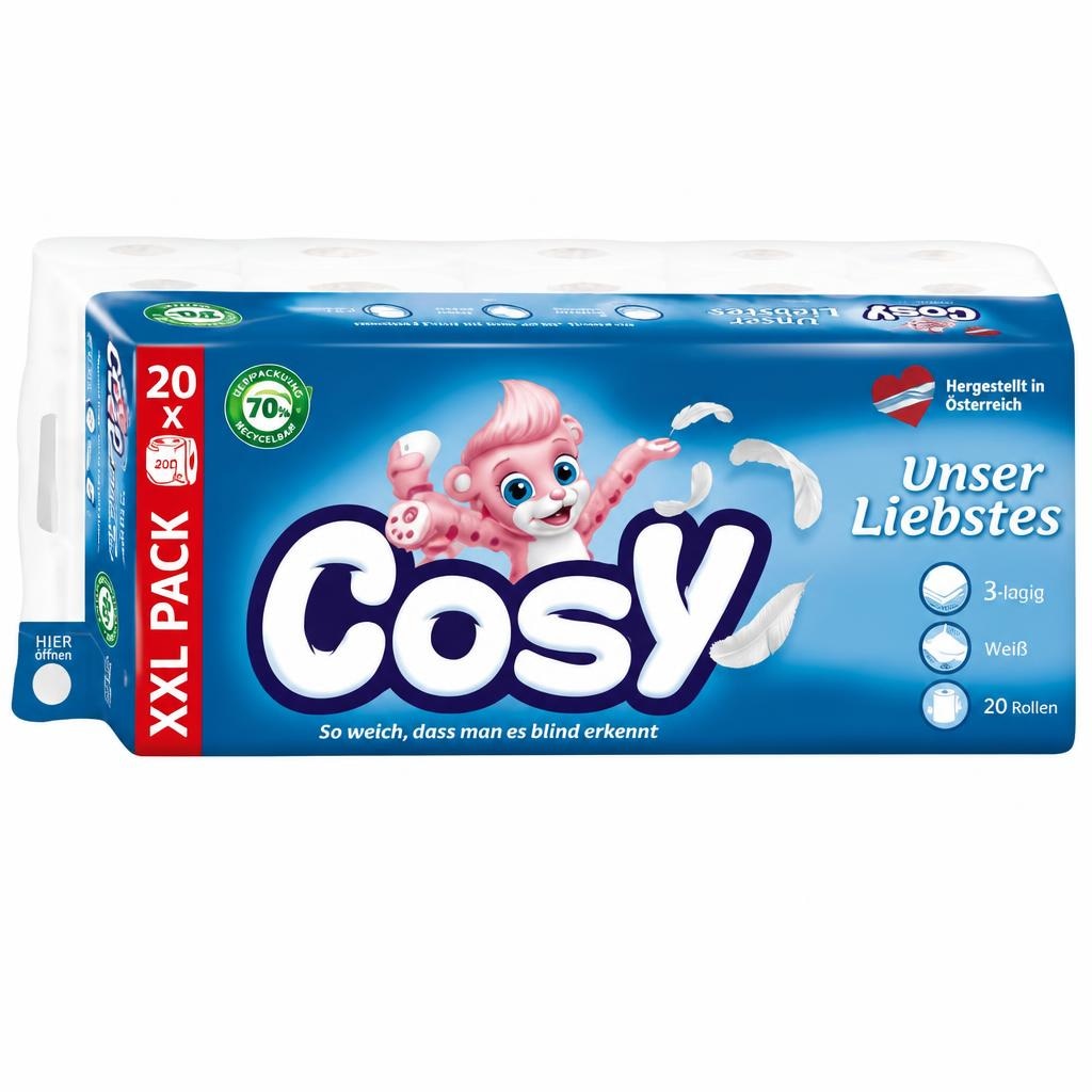 Cosy Toilettenpapier 20 Rollen Packung Angebot bei Billa Plus