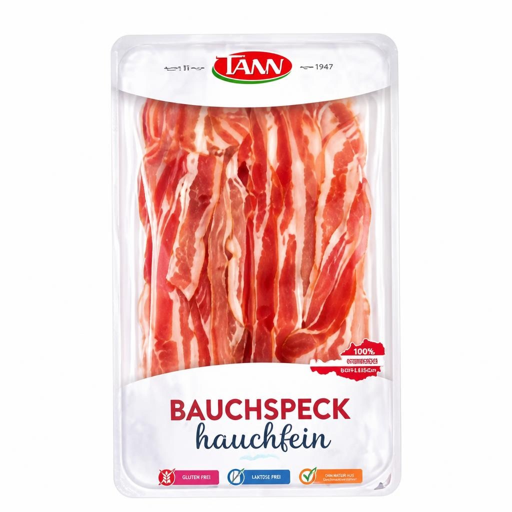 Bauchspeck, Karreespeck oder Farmerschinken 80 g oder 100 g TANN Angebot bei Spar