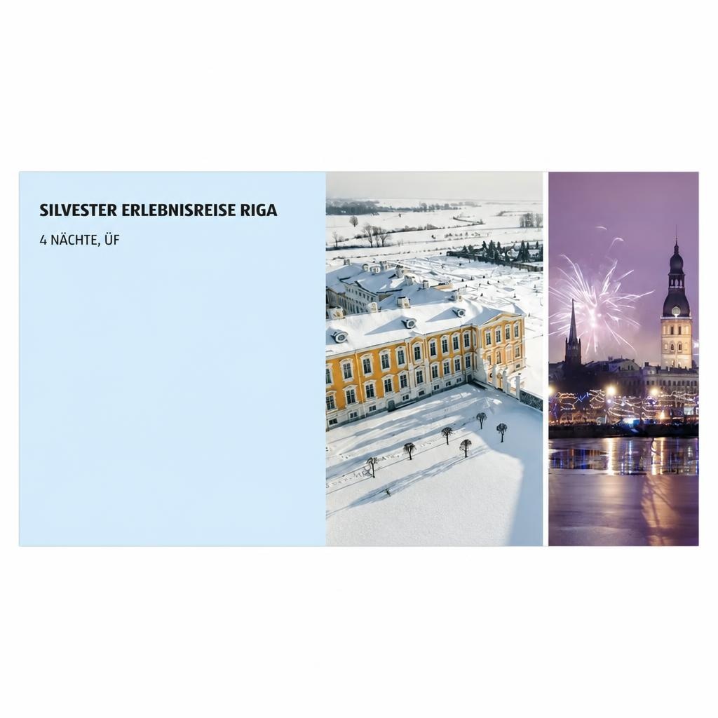 Silvester Erlebnisreise Riga 4 Nächte Angebot bei Hofer