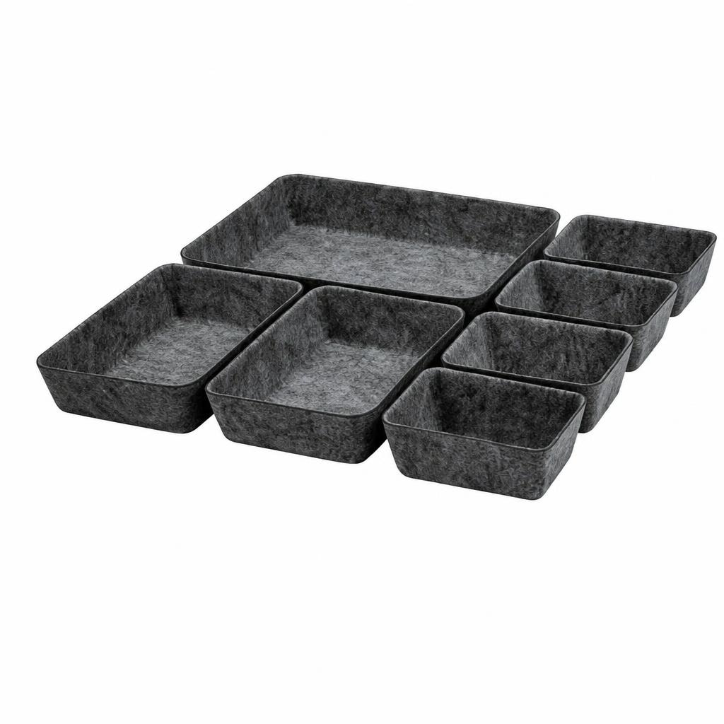 W5 Filz-Organizer-Set 7-teilig Angebot bei Lidl