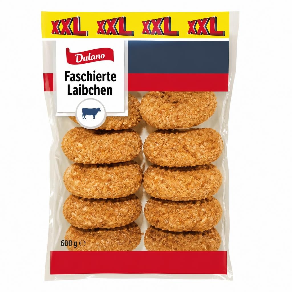 Dulano Faschierte Laibchen 600 g + 100 g gratis Angebot bei Lidl