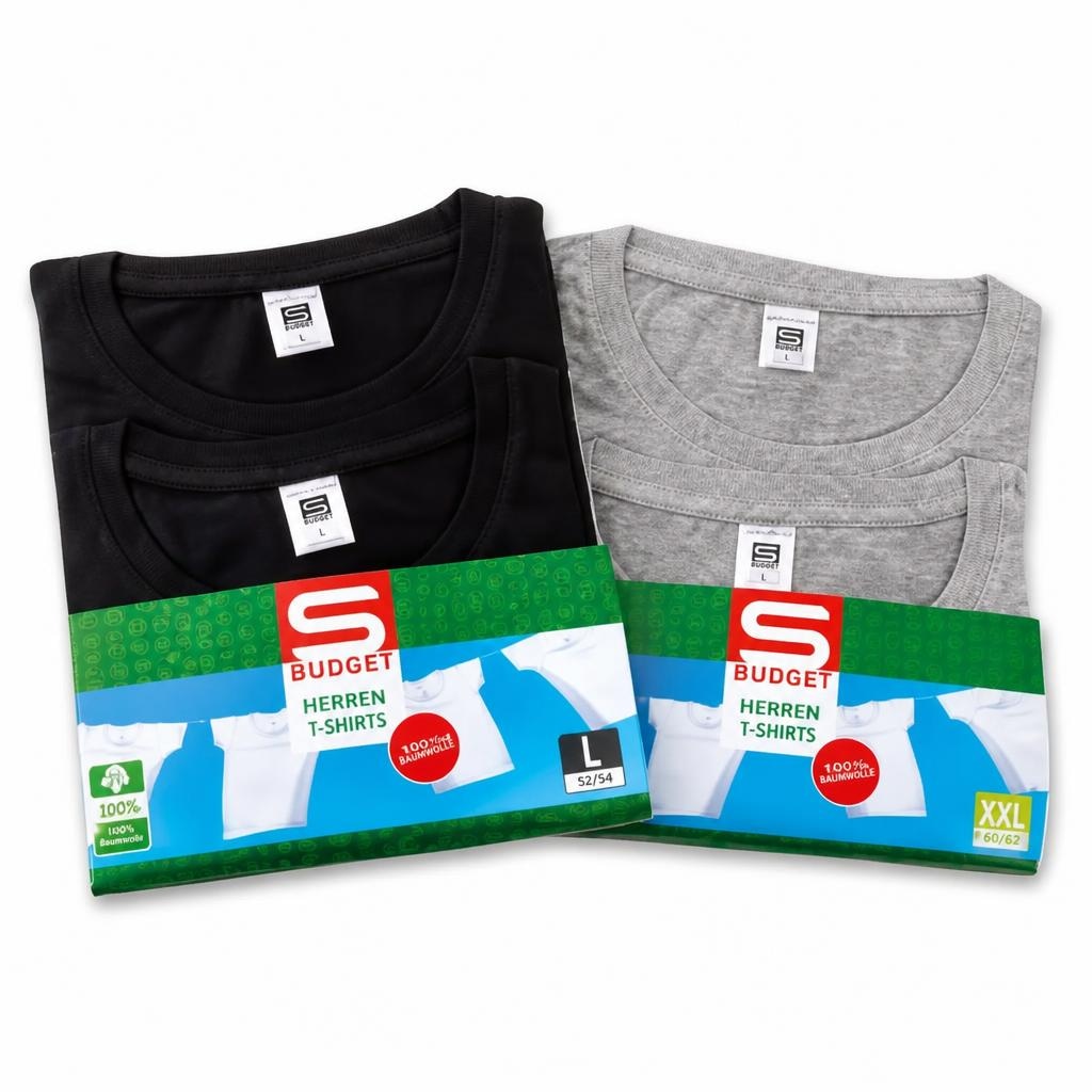 Erwachsenen T-Shirt 2er-Packung S-Budget Angebot bei Interspar