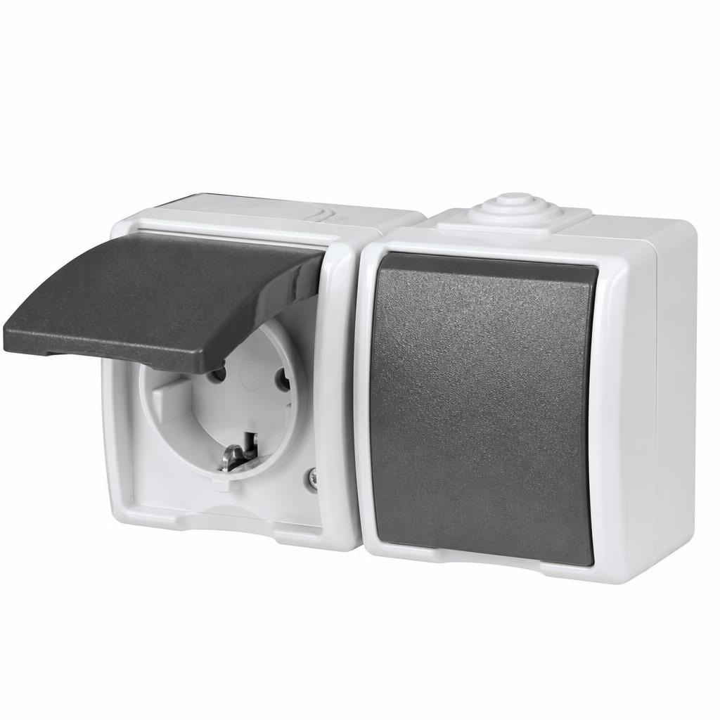Aufputz-Schalterserie W.1 Kombi B. Angebot bei Bauhaus