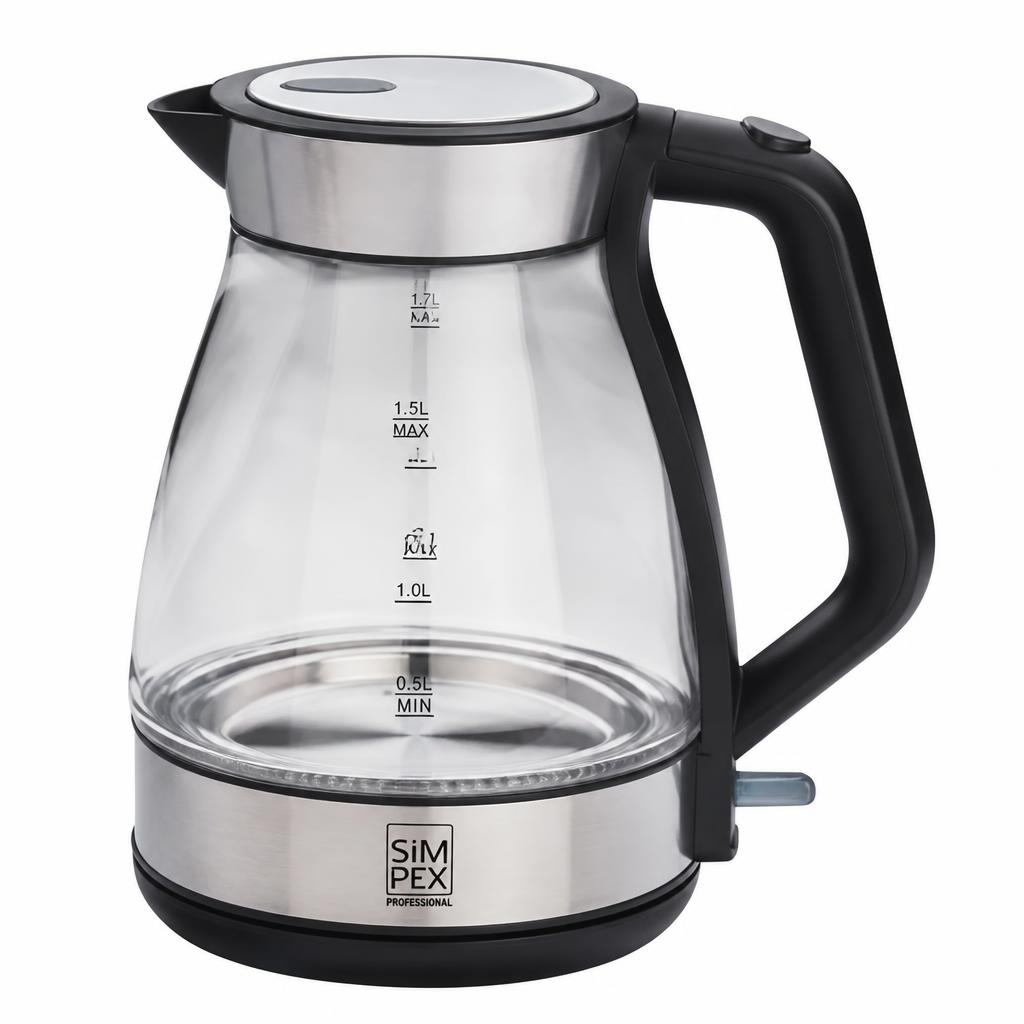 SIMPEX PROFESSIONAL Glas-Wasserkocher 1,7 l Angebot bei Interspar