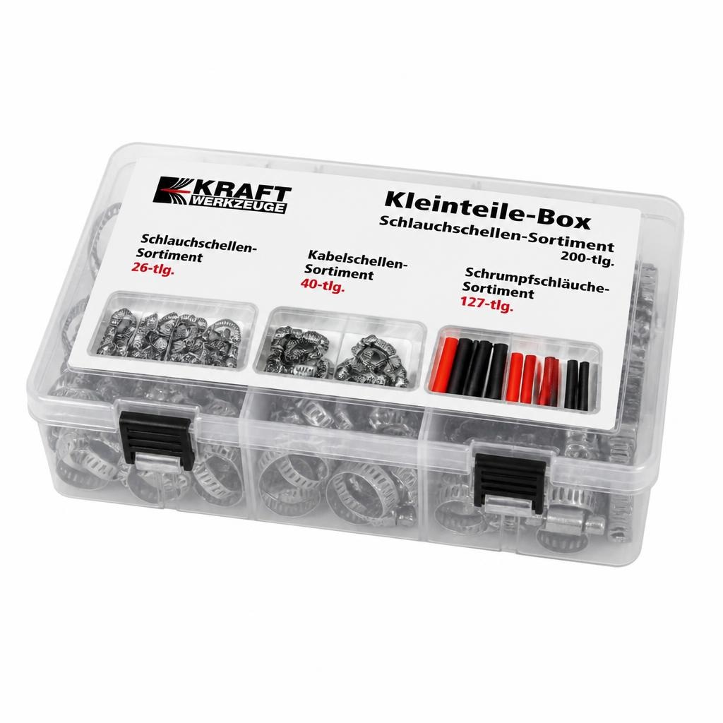 Kleinteile-Box Schlauchschellen-Sortiment 26-tlg. KRAFT Angebot bei Norma