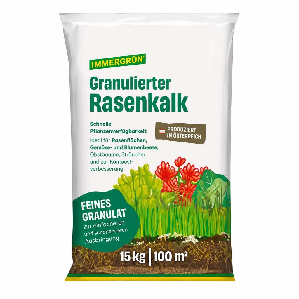 Rasenkalk granuliert 15 kg IMMERGRÜN Angebot bei Lagerhaus