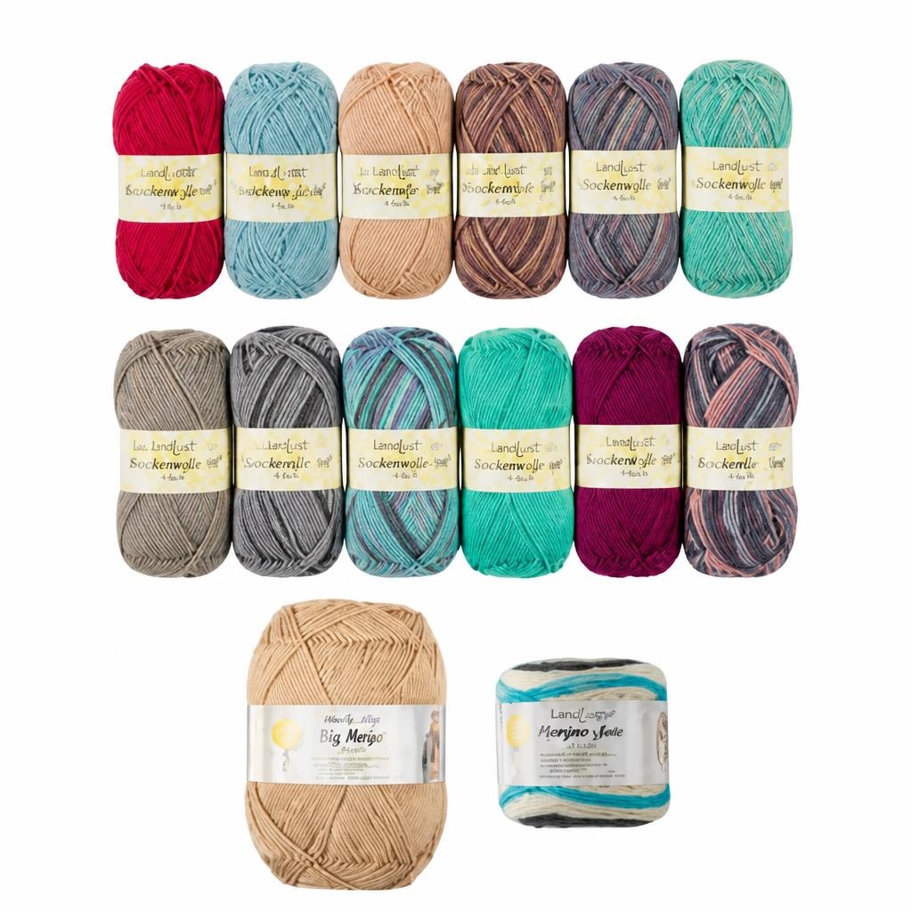 Woll-Sortiment Sockenwolle 4er-Pkg, je 50 g Angebot bei Penny