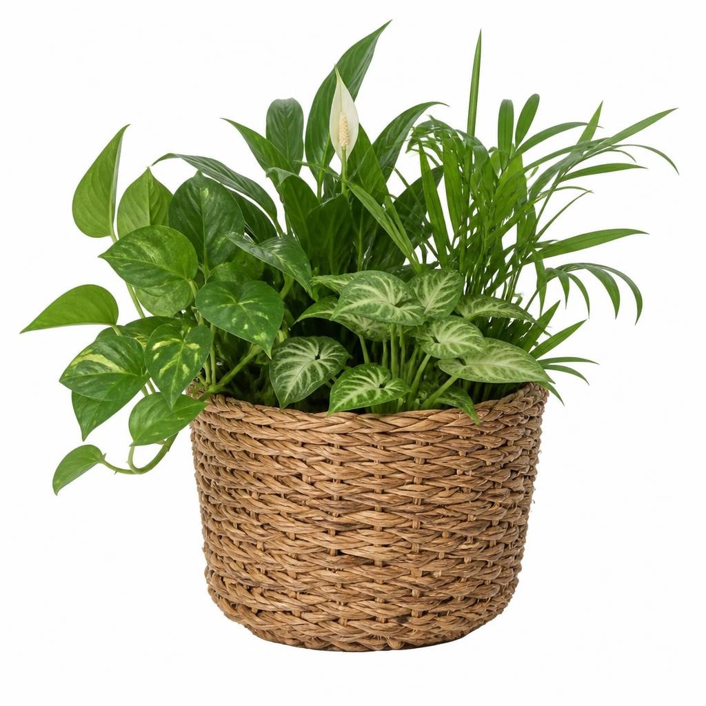 Grünpflanzen Mix im Korb H 40-60 cm Angebot bei Bauhaus