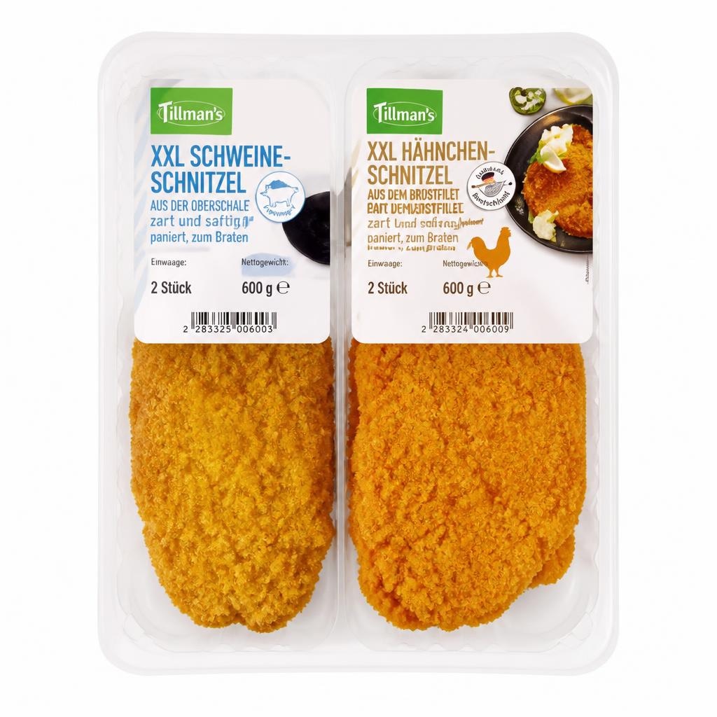 Hähnchen-/Schweine-schnitzel 600 g Tillman's Angebot bei Norma