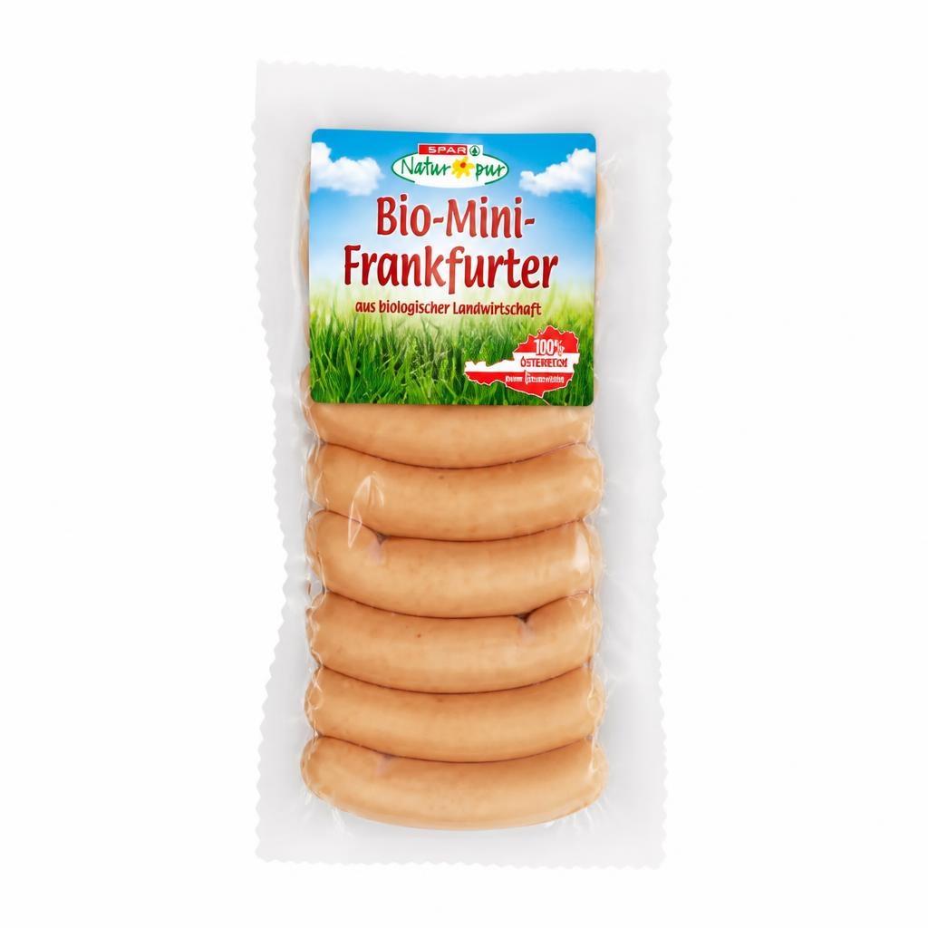 Bio-Mini-Frankfurter 200 g SPAR Natur*pur Angebot bei Spar