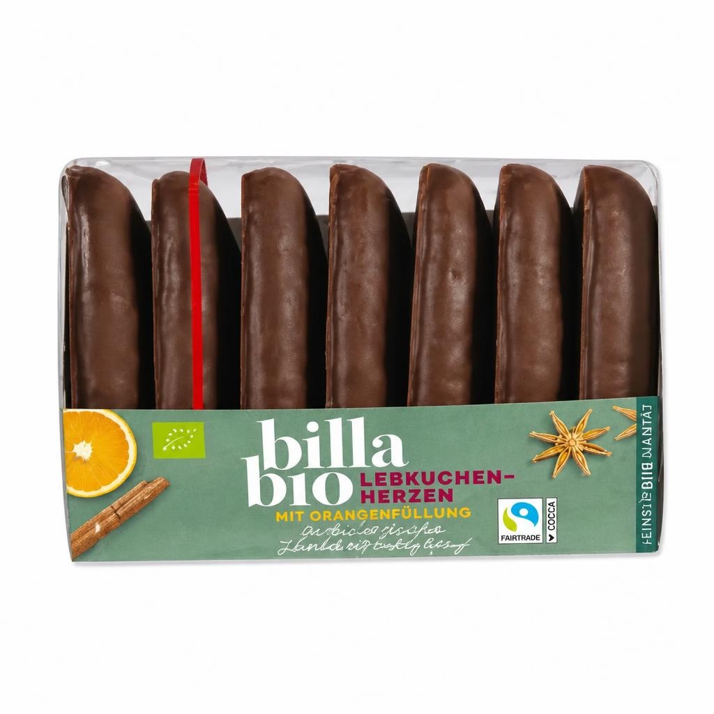 BILLA Bio Lebkuchen Herzen gefüllt 240 g Angebot bei Billa Plus
