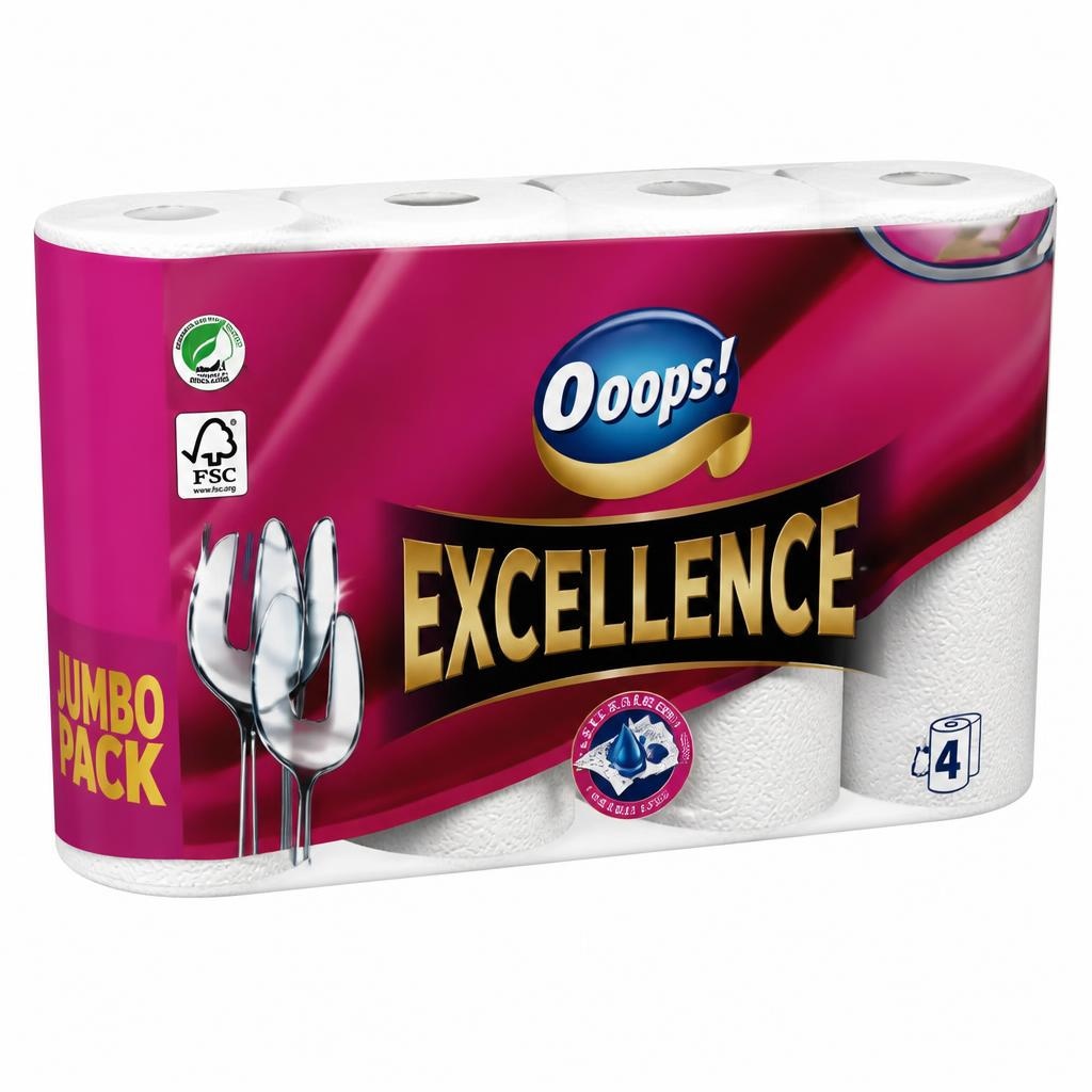 Ooops! Küchenrolle Excellence 4er-Packung Angebot bei Maximarkt
