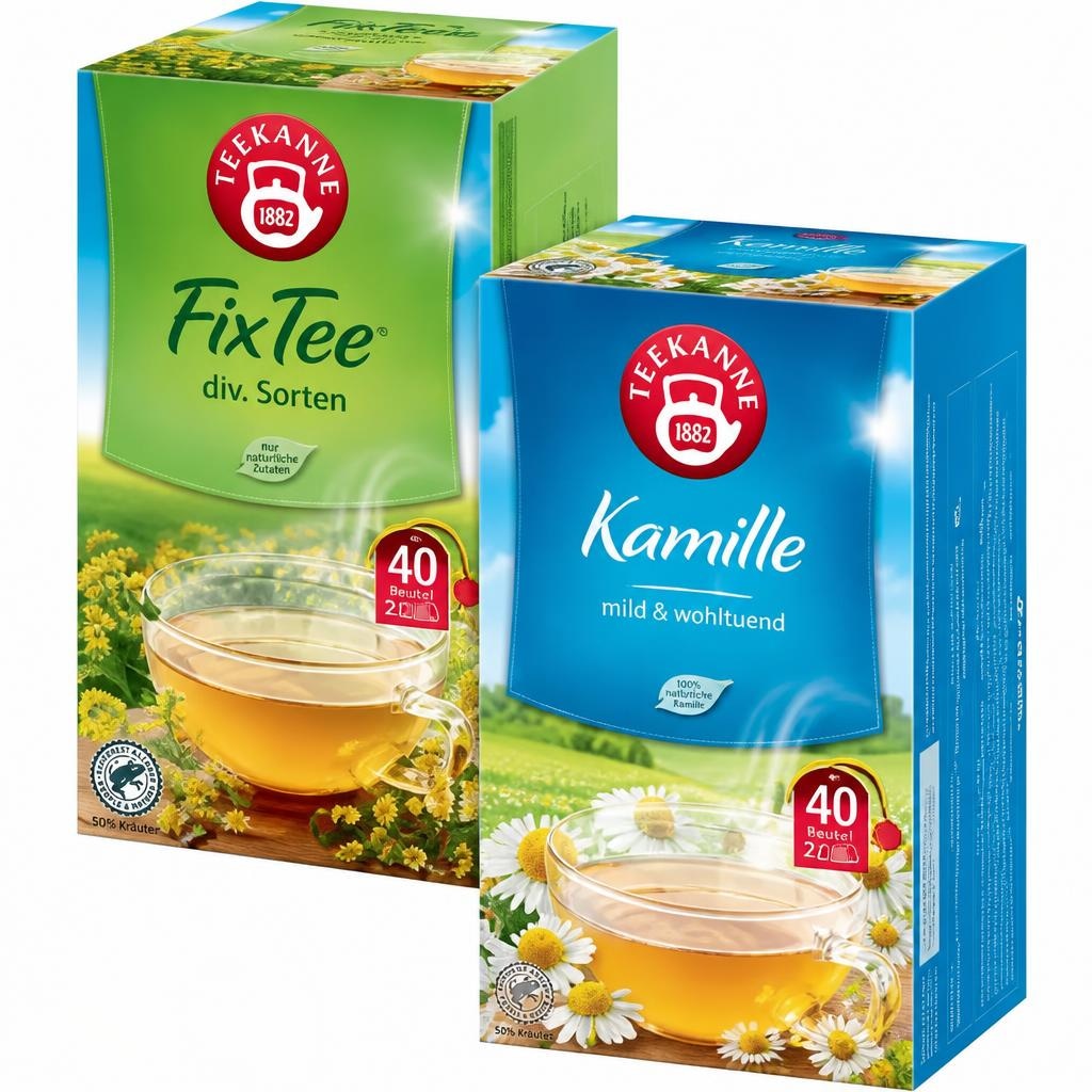 Fix-Tee div. Sorten 40 Beutel TEEKANNE Angebot bei Penny