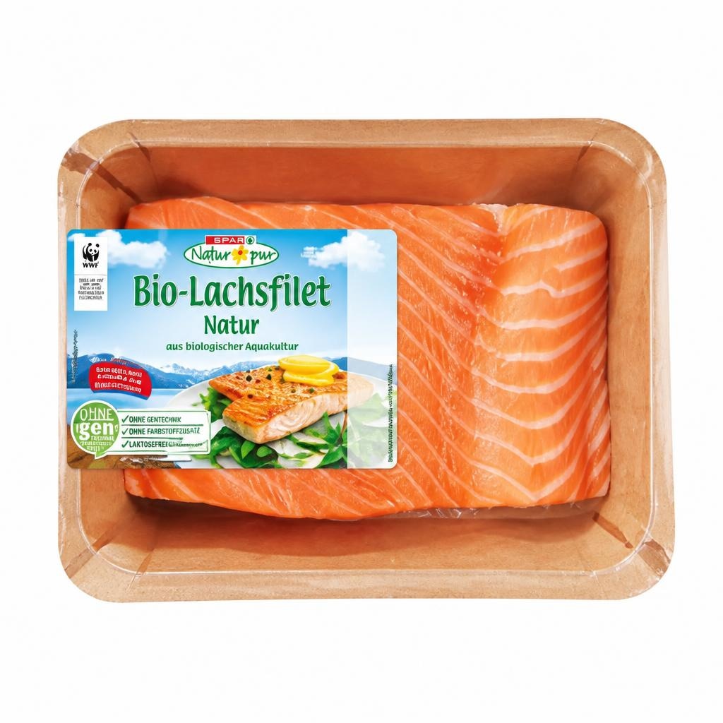 Bio-Lachsfilet Natur 200 g SPAR Natur pur Angebot bei Spar