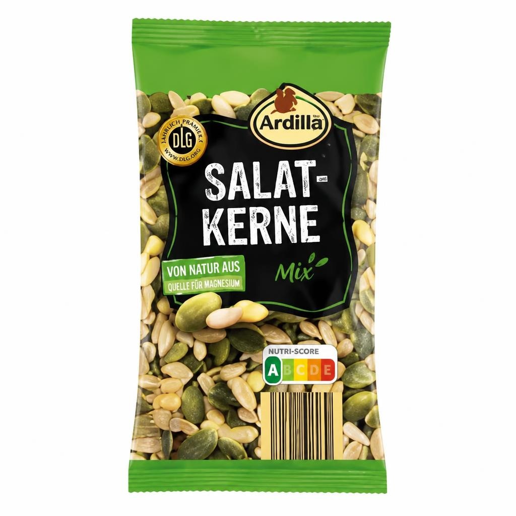 Salat-Kerne Mix Pinienkerne je 40 g, Salat-Kerne-Mix je 150 g oder Kürbiskerne ohne Schale je 200 g Ardilla Angebot bei Norma