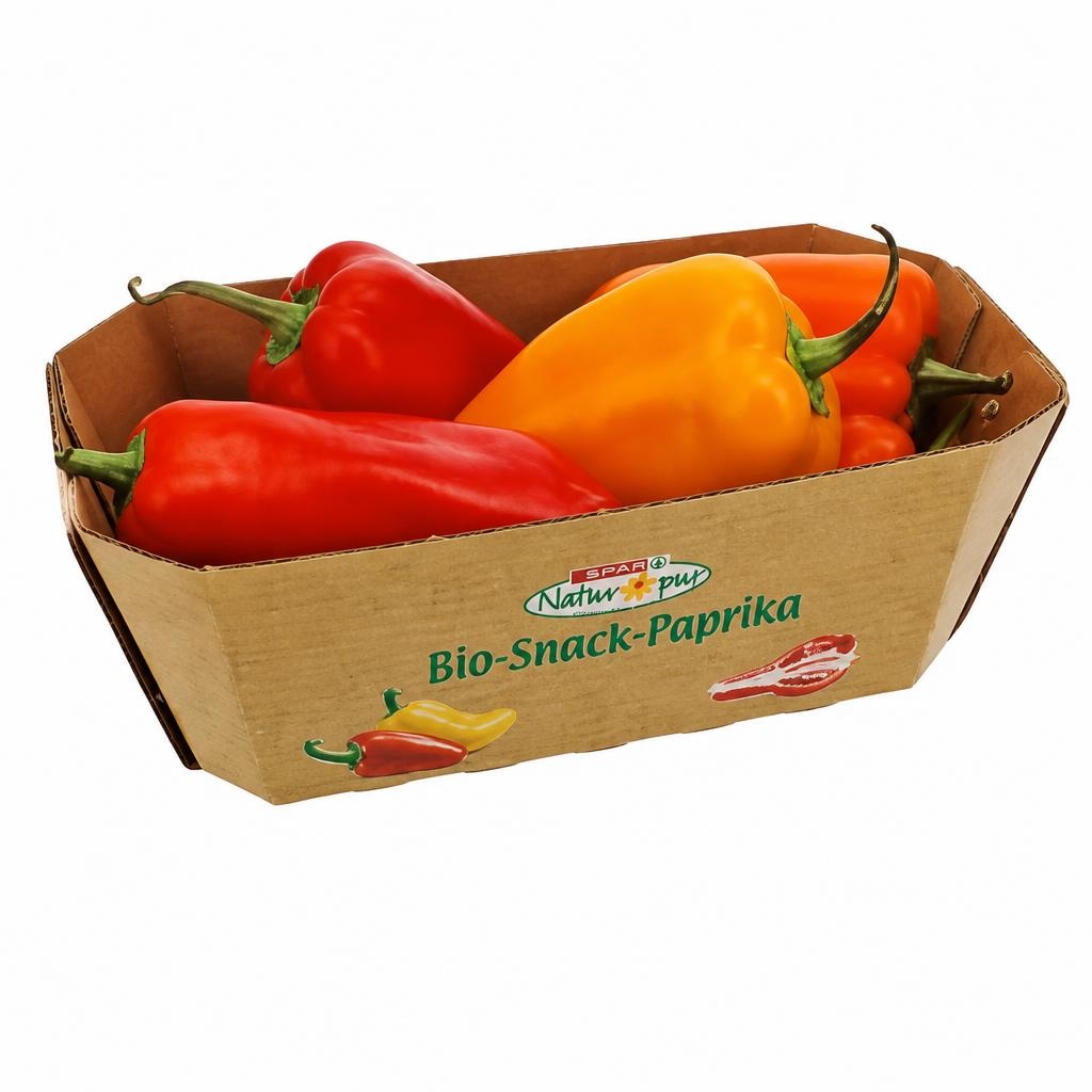 Knackig-fruchtiger Bio-Snack-Paprika 200 g SPAR Natur*pur Angebot bei Interspar