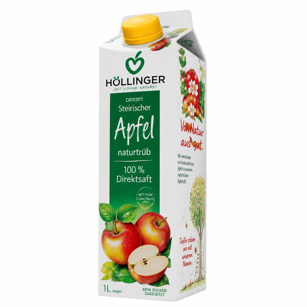 Höllinger Steirischer Apfelsaft naturtrüb 1 Liter Angebot bei Adeg