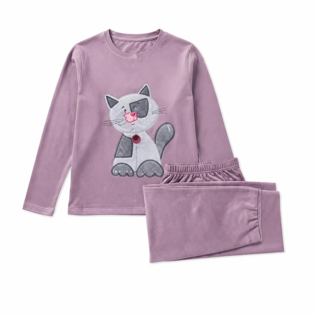 Nachtwäsche „Lila“ Long-Pyjama Angebot bei Maximarkt