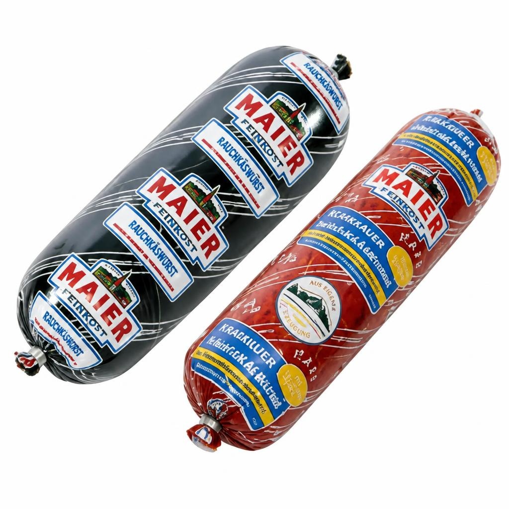 Rauchkäswurst, Krakauer oder Hauswurst 1 kg Stange MAIER Angebot bei Maximarkt