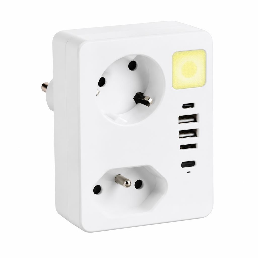 powertec Multifunktions-Steckdose Angebot bei Norma