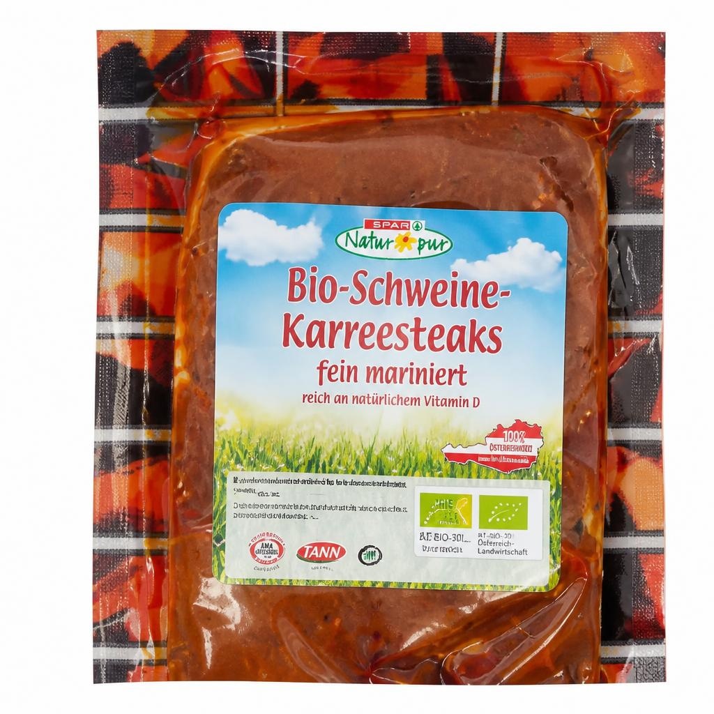 Bio-Schweine-Karreesteaks ca. 300 g SPAR Natur*pur Angebot bei Spar