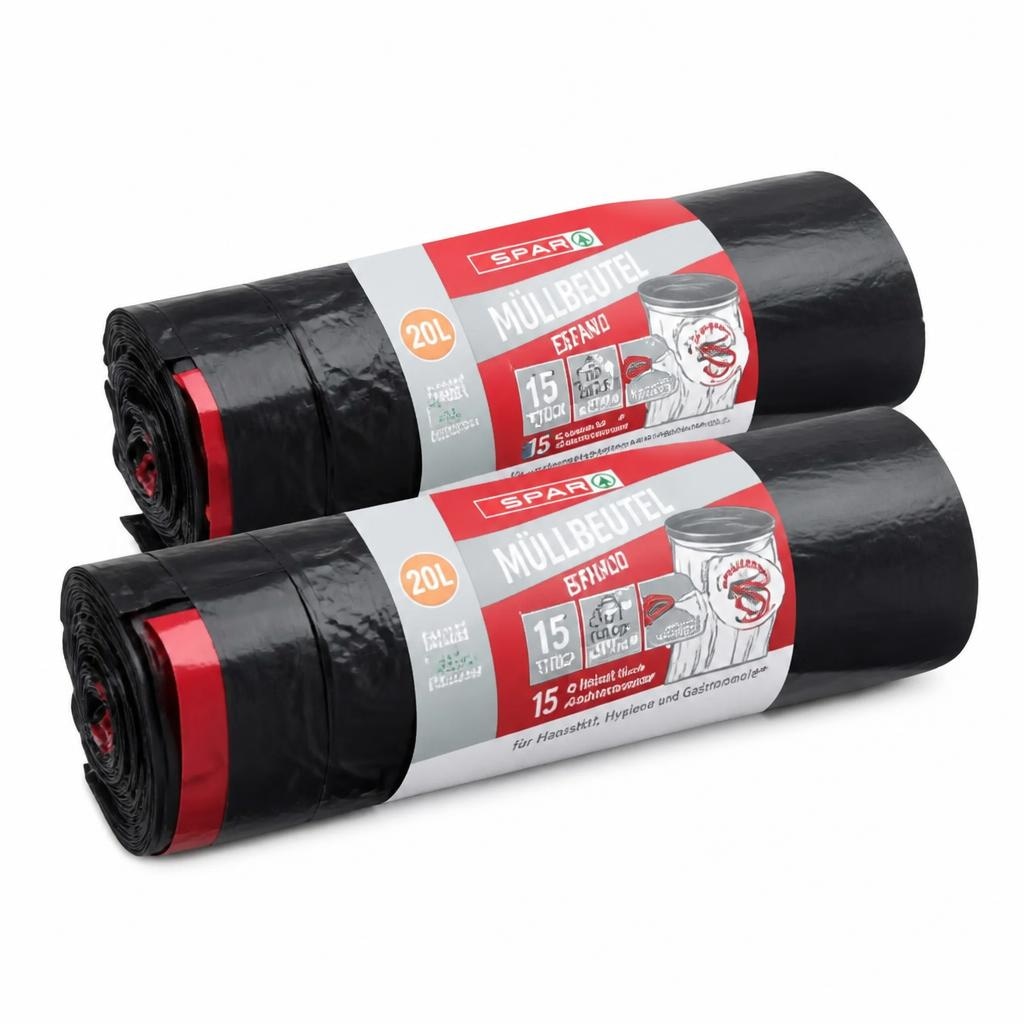 SPAR Müllbeutel mit Fixierband 20 Liter, 15 Stück, 35 Liter, 10 Stück oder 60 Liter, 10 Stück Angebot bei Maximarkt