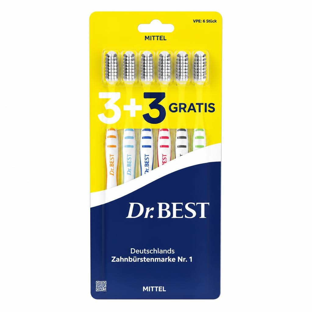Dr. BEST Zahnbürste 6 Stück Angebot bei Norma