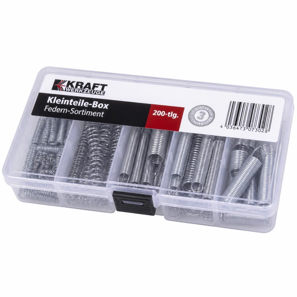 Kleinteile-Box Federn-Sortiment 200-tlg. KRAFT Angebot bei Norma