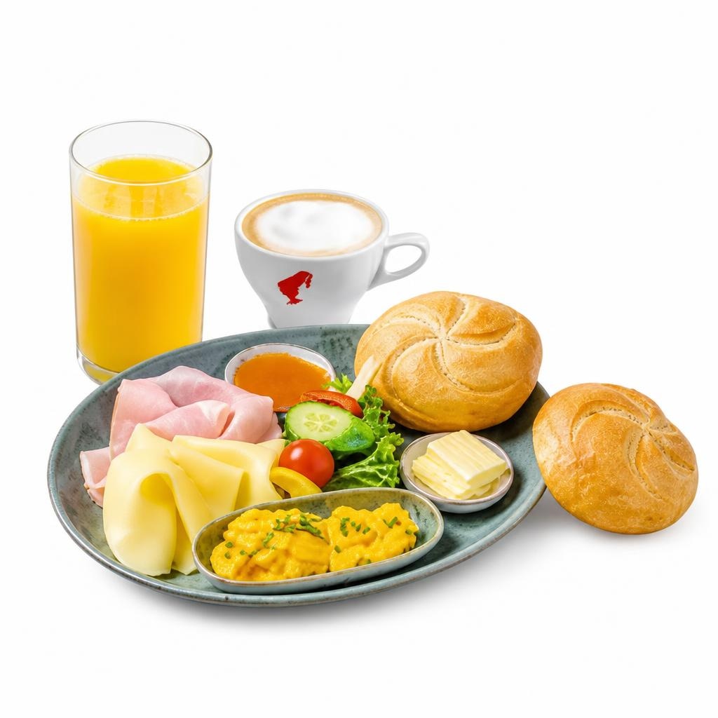 Frühstück Gross inkl. einem Heißgetränk & einem Glas Orangensaft Angebot bei Billa Plus