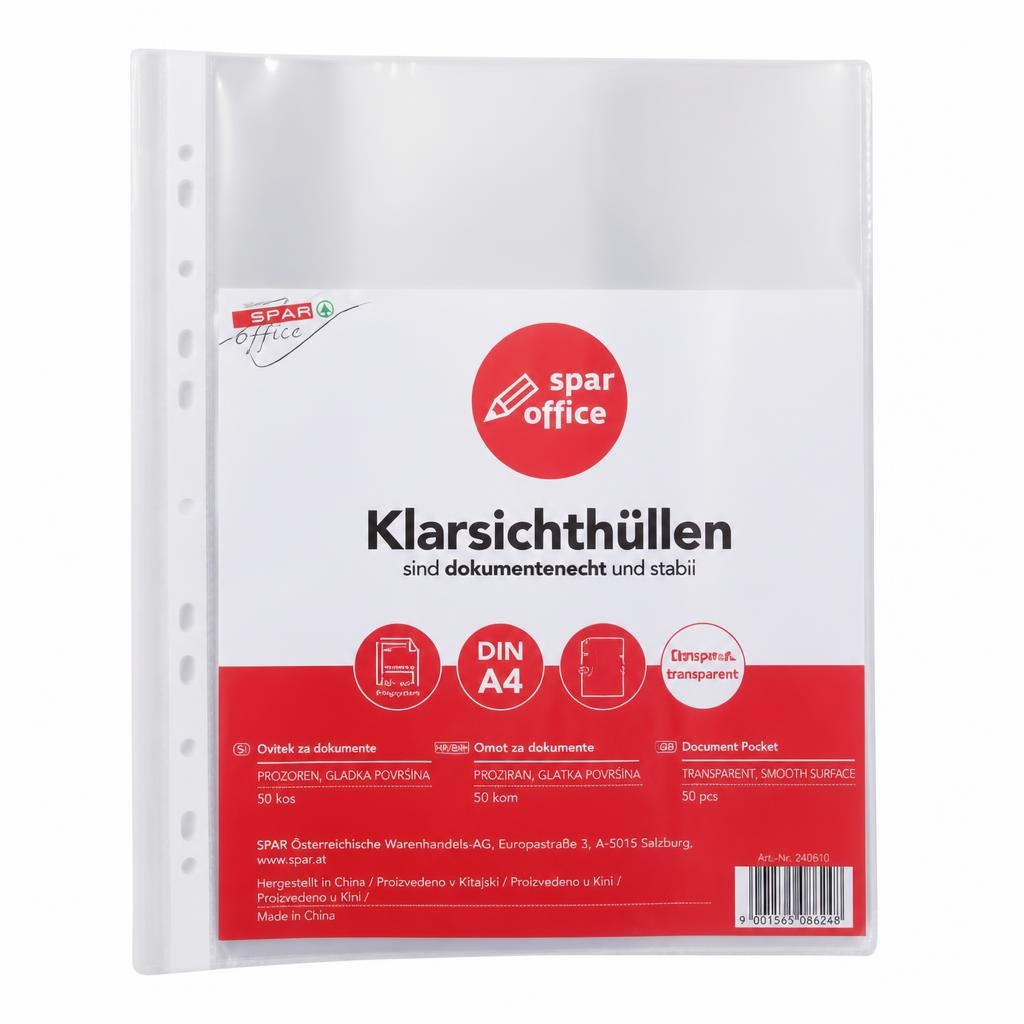 SPAR office Klarsichthüllen A4 100er-Packung Angebot bei Maximarkt